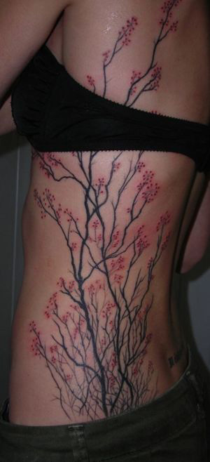 Tatouage branches de cerisier