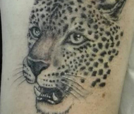 Tatouage jaguar réaliste