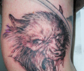 Tatouage loup-garou