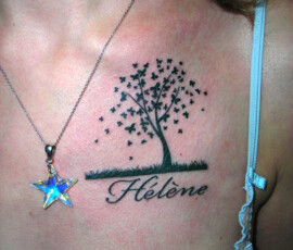Tatouage prénom et arbre