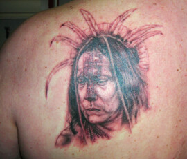 Tatouage Portrait indien