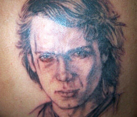 Tatouage portrait Anakin Skywalker